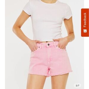 Kancan Octavia High Rise Shorts in Hot Pink Size Large / 32 NWT